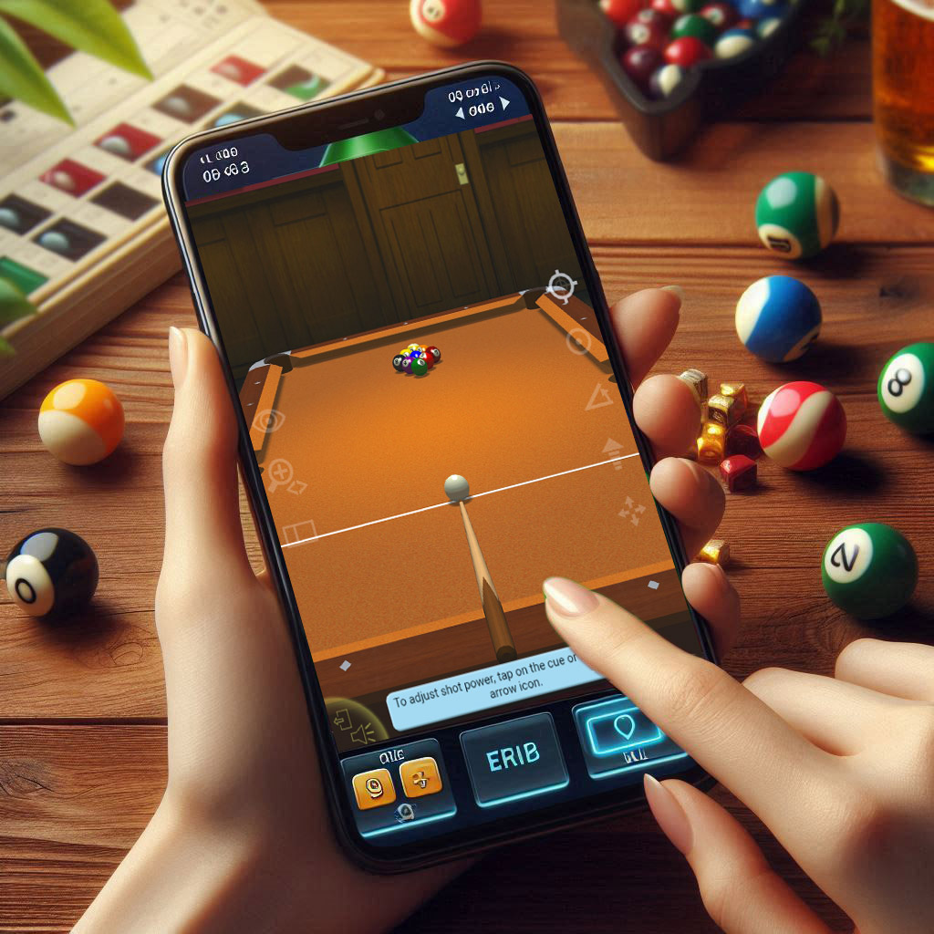 People playing online pool